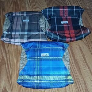 Male Dog Wraps - High Absorbency Male Dog Diapers  - Washable Sz M NEW